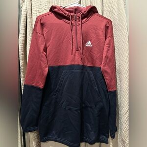 Adidas Burgundy and Navy Hoodie